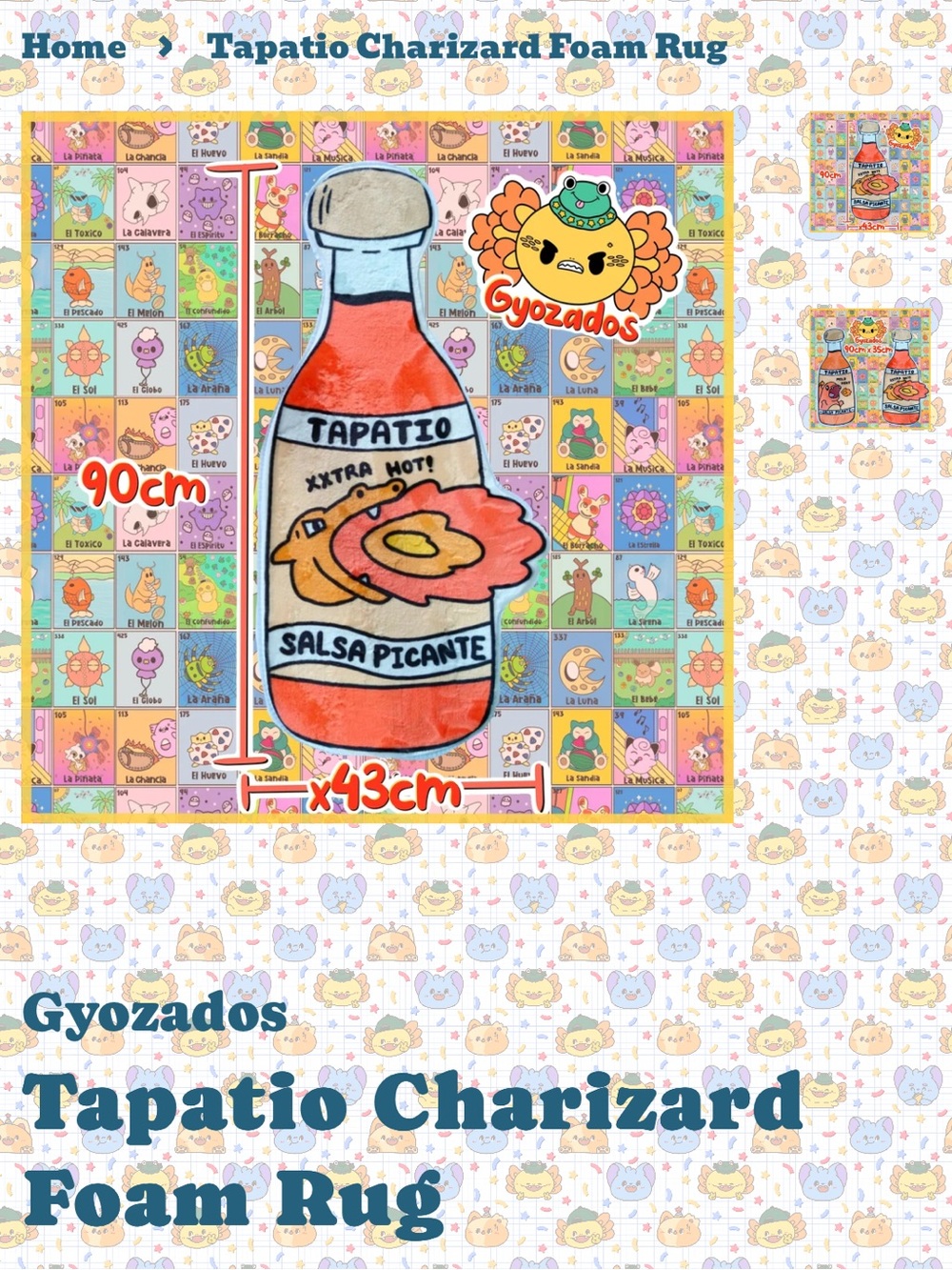 Charizard Mini Rug - Picture 2 of 5